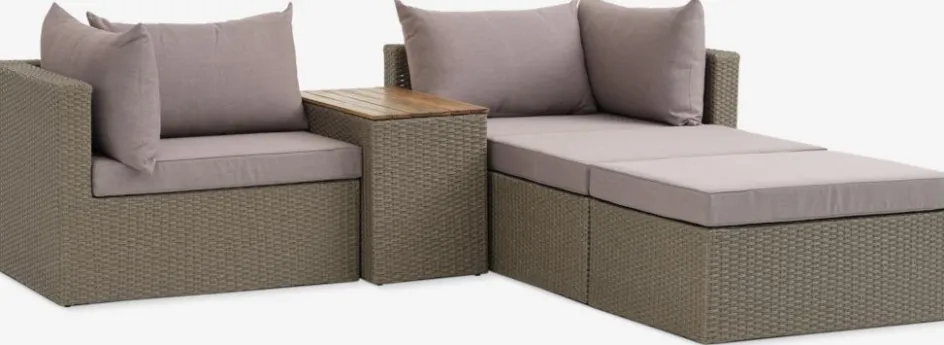 SOLNAEnsemble lounge modulable SOLNA 4 personnes naturel-JYSK Hot