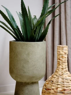 SOLVICache-pot SOLVI Ø25xH40cm vert-JYSK Discount