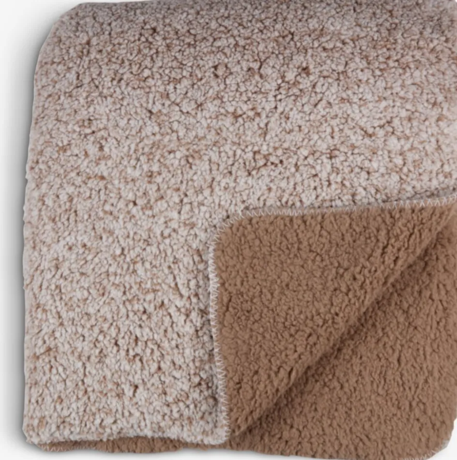 STORFRYTLEPlaid polaire STORFRYTLE 200x220 sable foncé-JYSK Sale