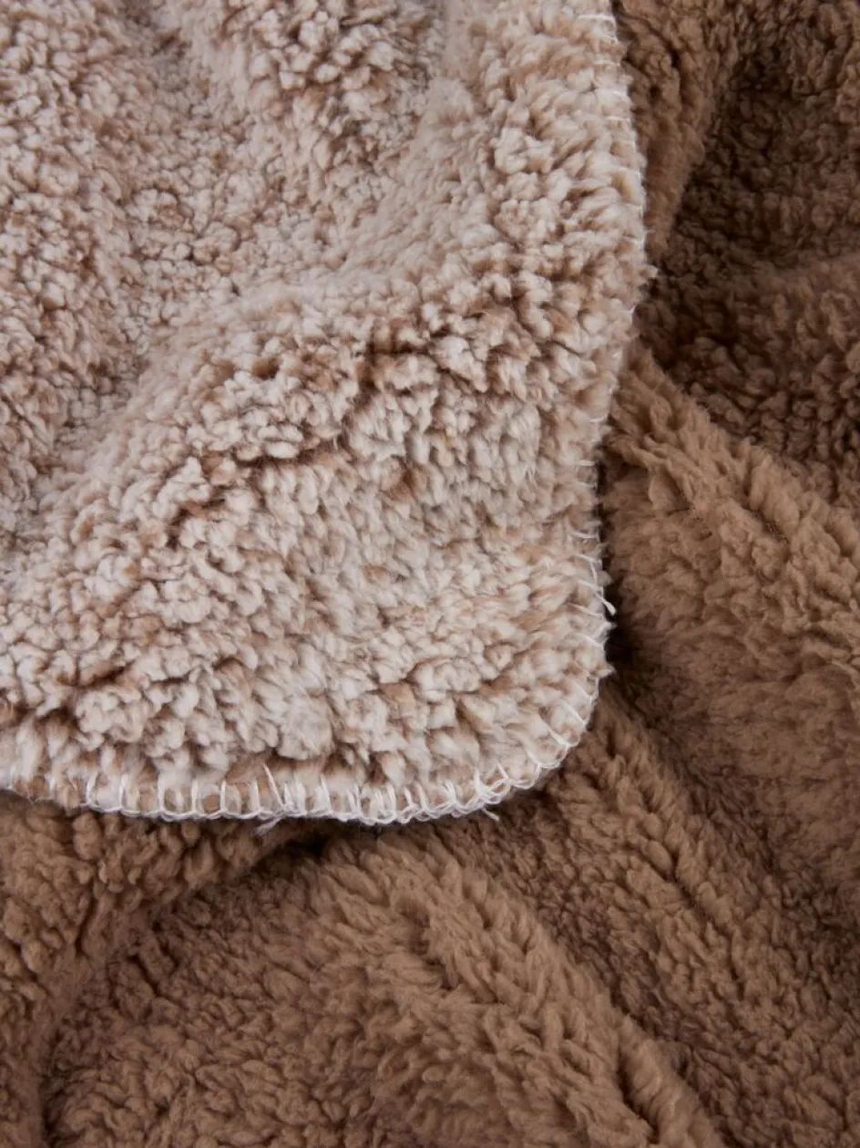 STORFRYTLEPlaid polaire STORFRYTLE 200x220 sable foncé-JYSK Sale