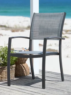 STRANDBYChaise empilable STRANDBY gris-JUTLANDIA Discount