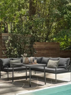 STROEMSTADEnsemble lounge STROEMSTAD 6 personnes noir-JYSK Best