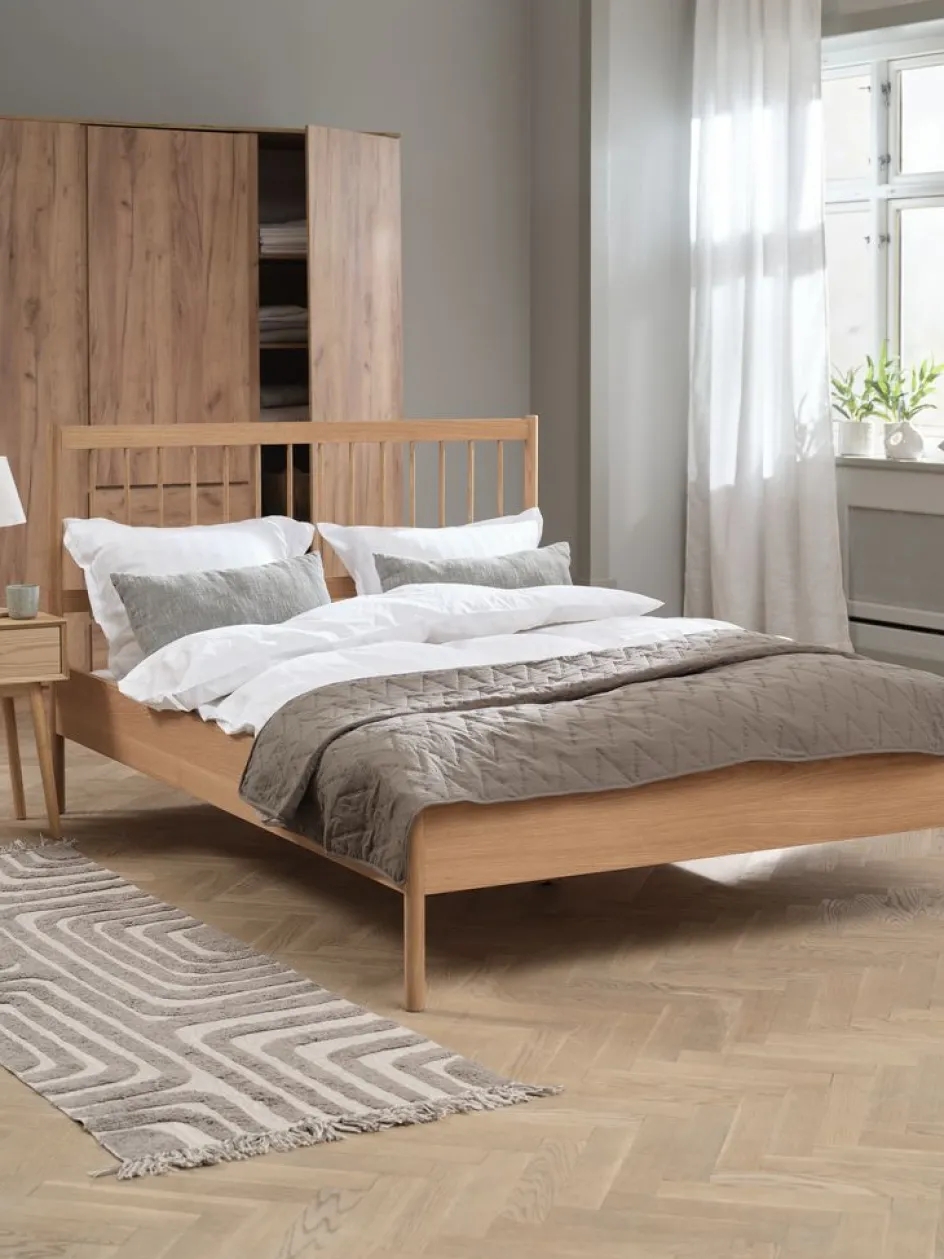 STUBBERUPCadre de lit STUBBERUP 140x200 chêne naturel-Royal Oak