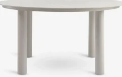 SURNADAL + GILJASURNADAL Ø150 table + 4 GILJA chaises beige-JUTLANDIA Discount