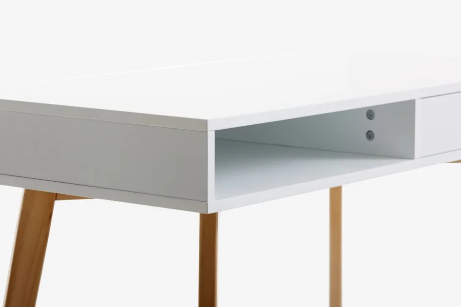 TAMHOLTBureau TAMHOLT 50x100 blanc/naturel-JYSK