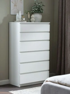 TANGECommode 6 tiroirs TANGE blanc-JYSK Online