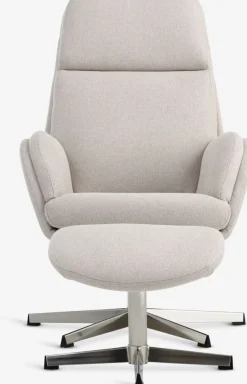 TANKEDALFauteuil inclinable a/repose-pieds TANKEDAL /chrome-JYSK Sale