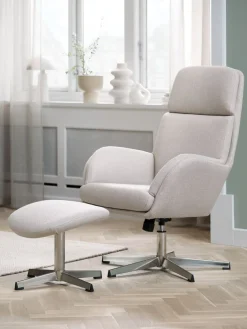 TANKEDALFauteuil inclinable a/repose-pieds TANKEDAL /chrome-JYSK Sale