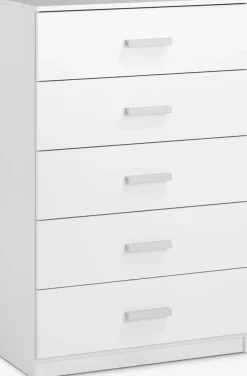 TAPDRUPCommode 5 tiroirs larges TAPDRUP blanc-JYSK Discount