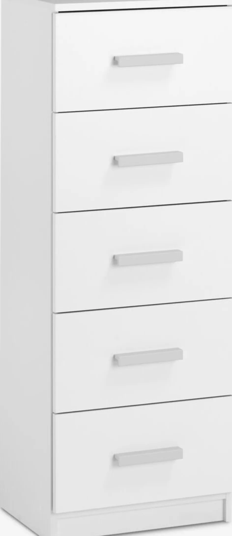 TAPDRUPCommode 5 tiroirs étroits TAPDRUP blanc-JYSK Discount