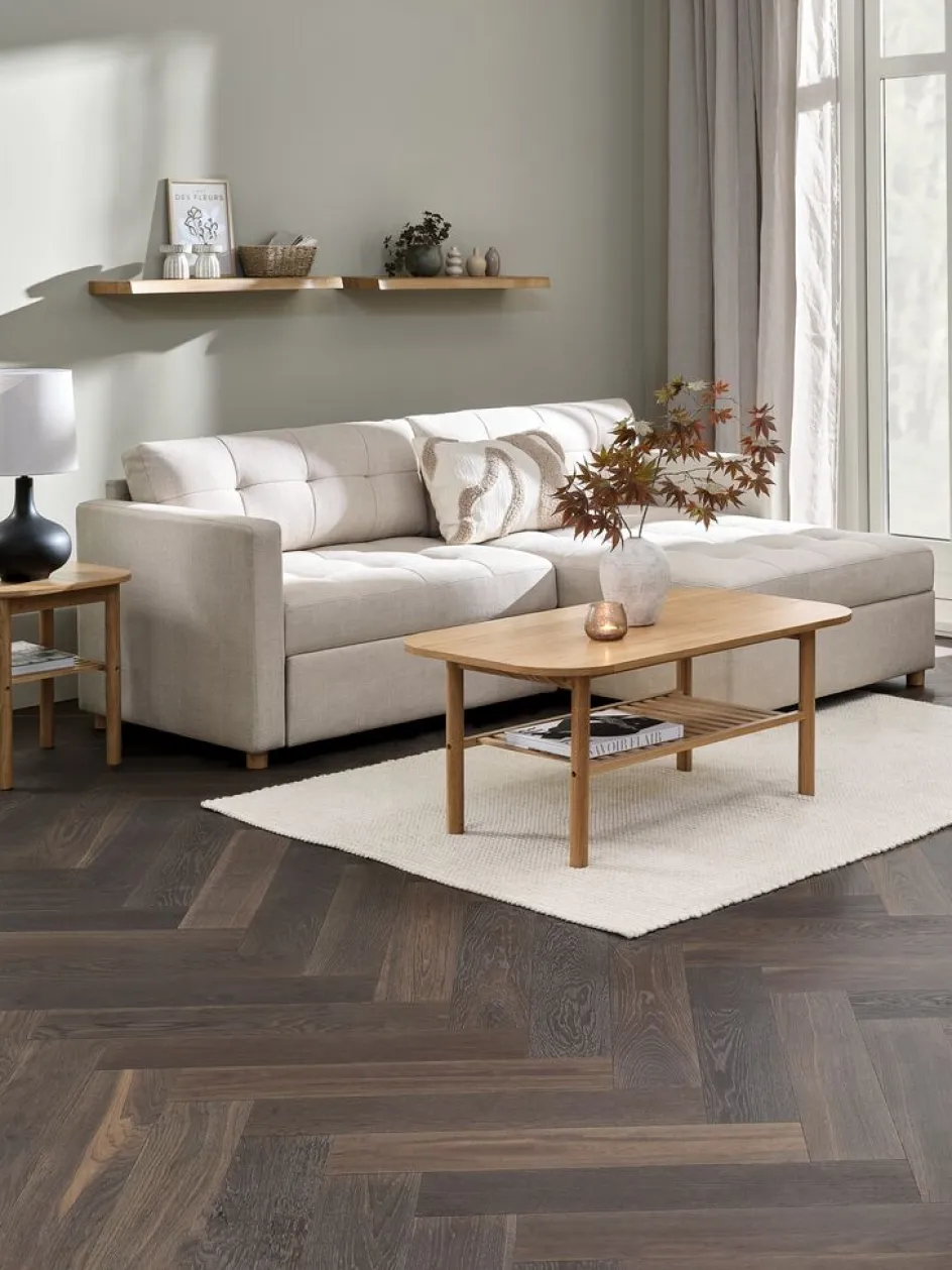 TEGLHUSECanapé convertible méridienne TEGLHUSE tissu beige-JYSK Clearance