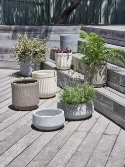 TERASSEBac à fleurs TERASSE Ø44/36 gris 2pcs/lot-JYSK Sale