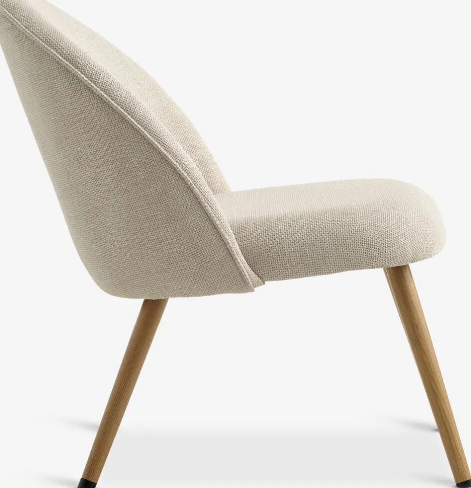 THORUPFauteuil THORUP tissu beige/coloris chêne-JYSK Clearance