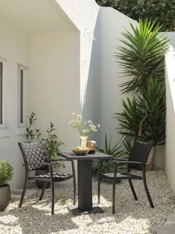 THY + GLOMFJORDTHY L60 table + 2 GLOMFJORD chaises noir-JUTLANDIA Best