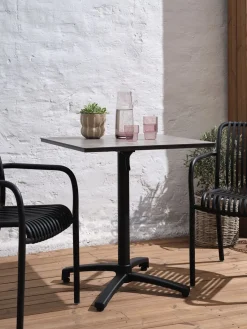 TIPMOSETable bistrot TIPMOSE l70xL70 gris-JUTLANDIA Best