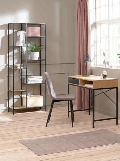 TRAPPEDALBureau TRAPPEDAL 48x95 1 tiroir coloris chêne chaud/noir-JYSK Outlet