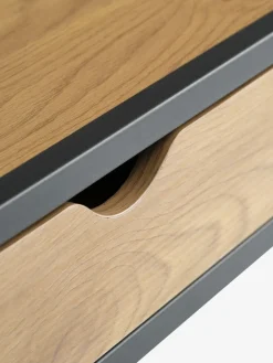 TRAPPEDALConsole TRAPPEDAL 30x80 1 tiroir coloris chêne chaud/noir-JYSK Best