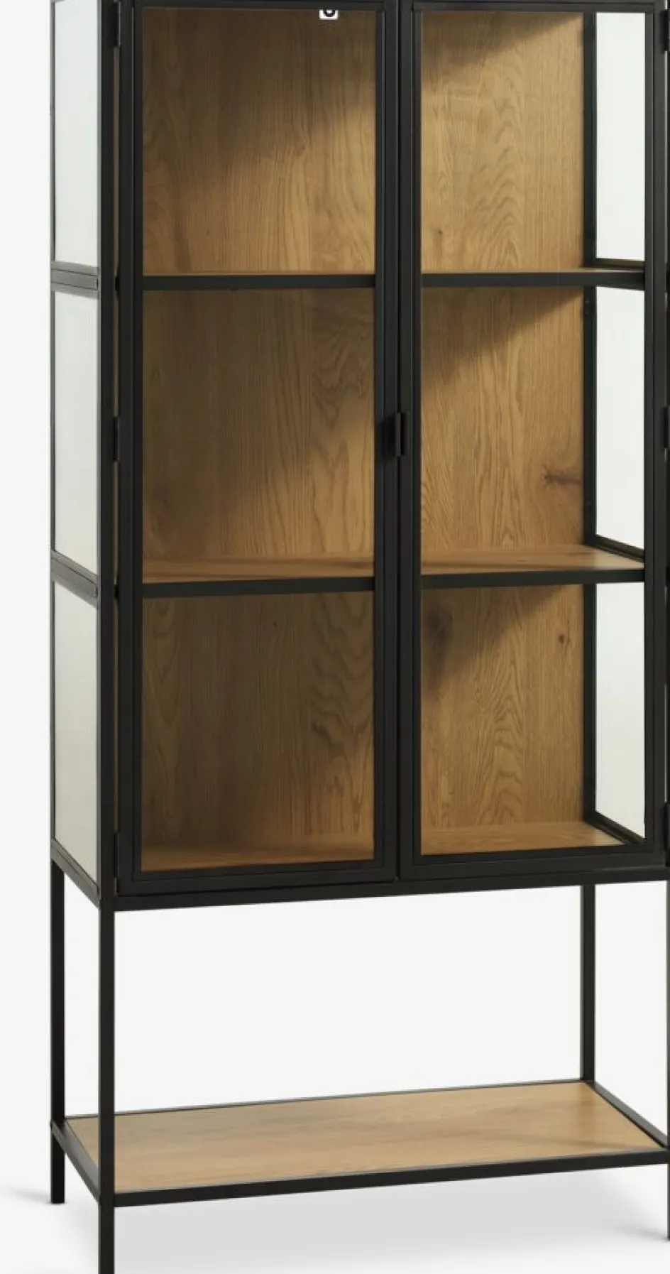 TRAPPEDALVitrine TRAPPEDAL coloris chêne chaud/noir-JYSK Hot