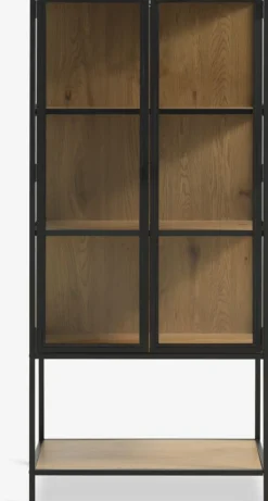 TRAPPEDALVitrine TRAPPEDAL coloris chêne chaud/noir-JYSK Hot