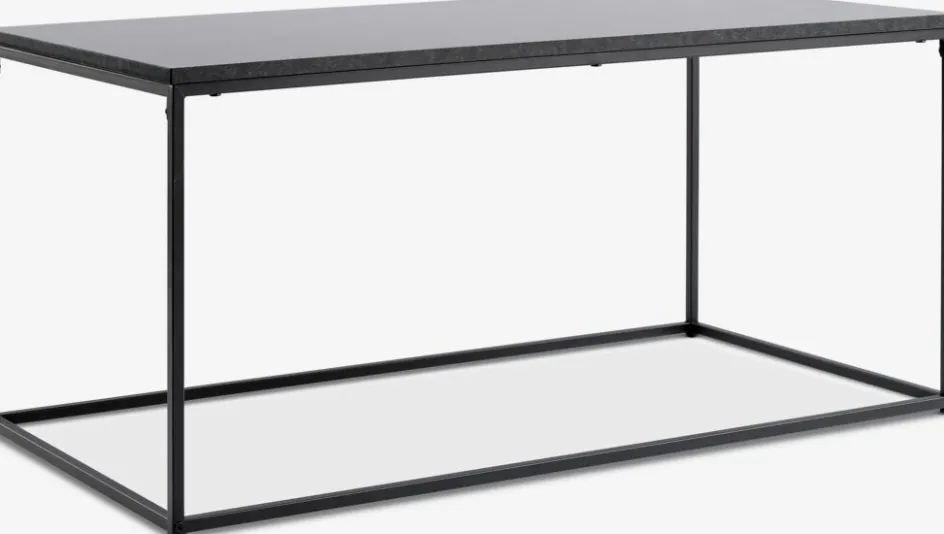 TROSTERUDTable basse TROSTERUD 50x100 coloris marbre/noir-JYSK Discount