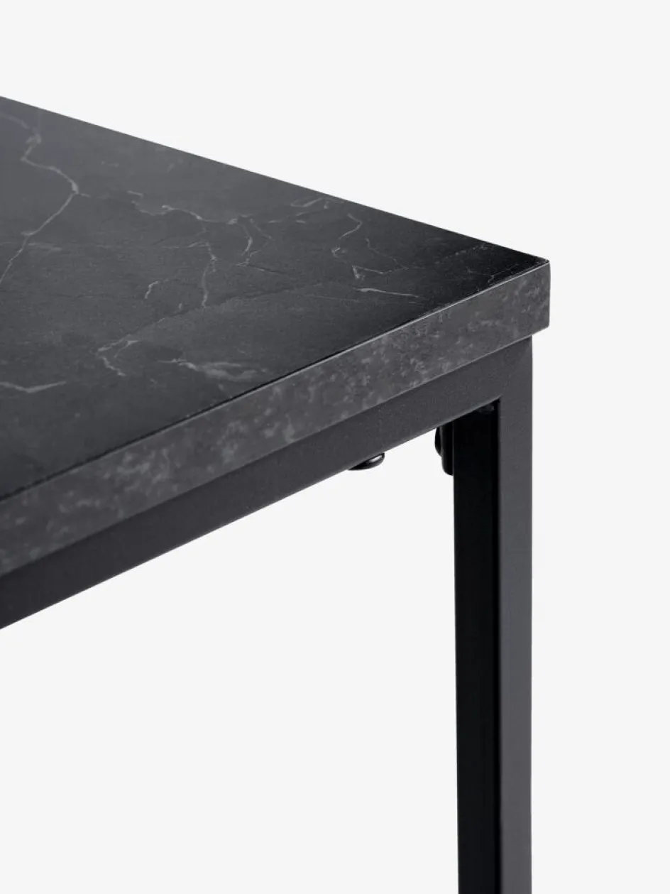 TROSTERUDTable basse TROSTERUD 50x100 coloris marbre/noir-JYSK Discount