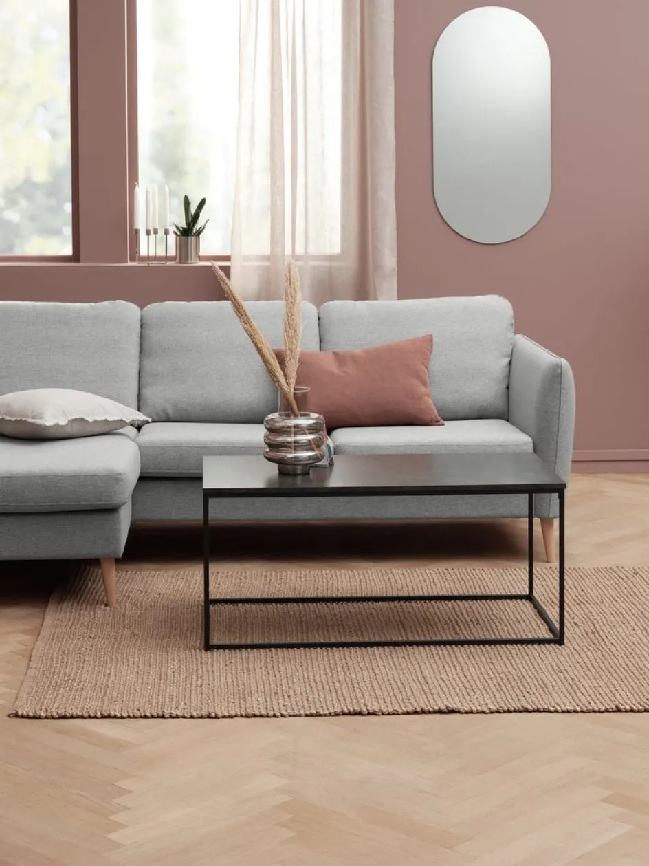 TROSTERUDTable basse TROSTERUD 50x100 coloris marbre/noir-JYSK Discount