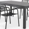 TYDAL + HEMSEDALTYDAL L208/272 table + 4 HEMSEDAL chaises noir-JUTLANDIA Clearance