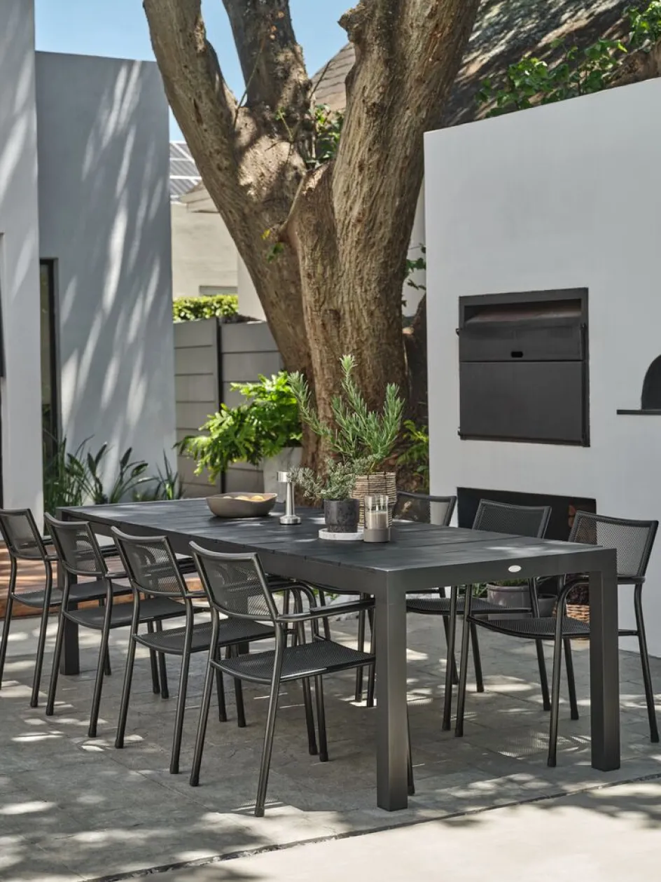 TYDAL + HEMSEDALTYDAL L208/272 table + 4 HEMSEDAL chaises noir-JUTLANDIA Clearance