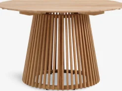 UDBYNEDER + ILDERHUSEUDBYNEDER Ø120 table teck + 4 ILDERHUSE chaises natural-JUTLANDIA Outlet