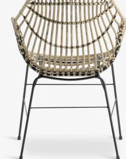 UDBYNEDER + ILDERHUSEUDBYNEDER Ø120 table teck + 4 ILDERHUSE chaises natural-JUTLANDIA Outlet