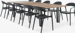 ULBJERG + NANNESTADULBJERG L214/297 table eucalyptus + 4 NANNESTAD chaise-JYSK Online