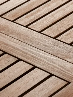 ULBJERG + SIRDALULBJERG L214/297 table eucalyptus + 4 SIRDAL chaises gris-JUTLANDIA New