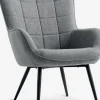 ULDUMFauteuil ULDUM tissu gris/noir-JYSK Discount