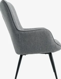 ULDUMFauteuil ULDUM tissu gris/noir-JYSK Discount