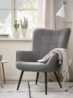 ULDUMFauteuil ULDUM tissu gris/noir-JYSK Discount