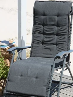 ULFBORGCoussin de jardin pour chaise relax ULFBORG gris foncé-JUTLANDIA New