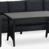 ULLEHUSEEnsemble lounge ULLEHUSE 9 personnes avec rangement noir-JYSK Discount