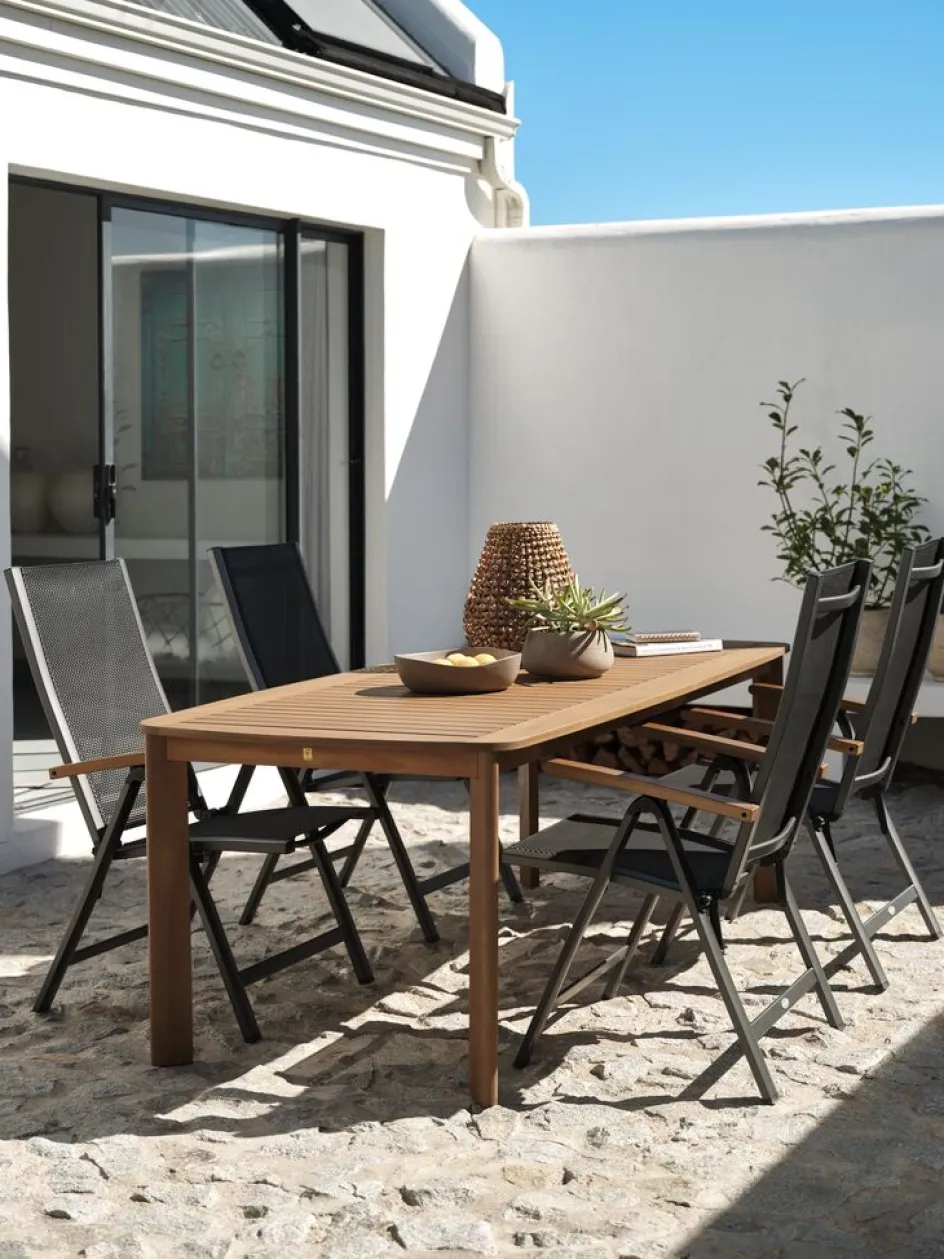 UVDALTable de jardin UVDAL l95xL223 eucalyptus-JUTLANDIA Clearance