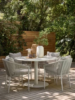 VAMDRUP + GILJAVAMDRUP Ø120 table + 4 GILJA chaises beige-JYSK Best