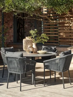 VAMDRUP + GILJAVAMDRUP Ø120 table + 4 GILJA chaises gris-JYSK Clearance