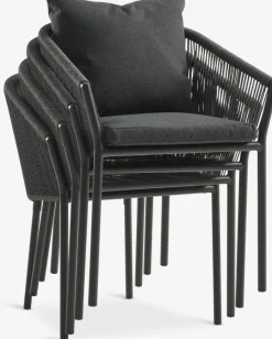 VAMDRUP + GILJAVAMDRUP Ø120 table + 4 GILJA chaises gris-JYSK Clearance