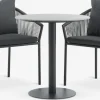VAMDRUP + GILJAVAMDRUP Ø70 table + 2 GILJA chaises gris-JYSK Outlet