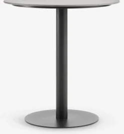 VAMDRUP + GLOMFJORDVAMDRUP Ø70 table gris + 2 GLOMFJORD chaises noir-JYSK Discount