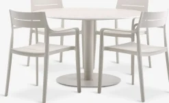 VAMDRUP + INGSTRUPVAMDRUP Ø120 table + 4 INGSTRUP chaises-JYSK Outlet
