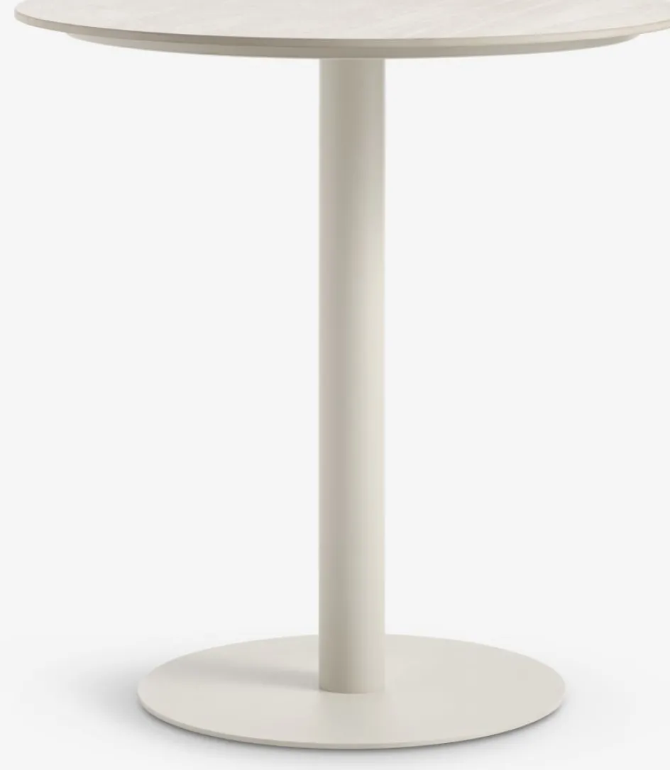VAMDRUP + MIDDAGSBERGETVAMDRUP Ø70 table beige + 2 MIDDAGSBERGET chaises naturel-JYSK Best