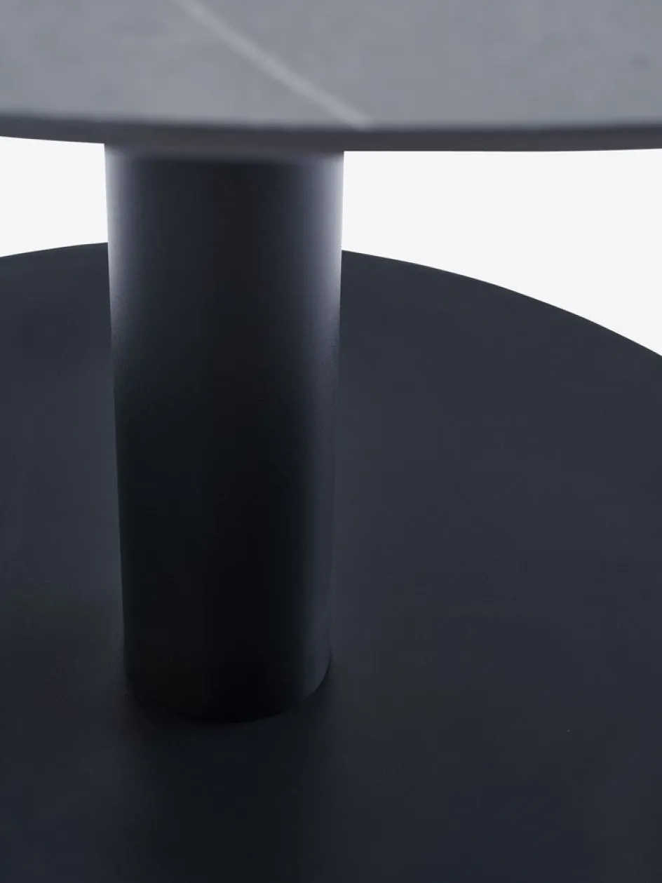 VAMDRUP + TAGMARKVAMDRUP Ø120 table + 4 TAGMARK chaises noir-JYSK Hot