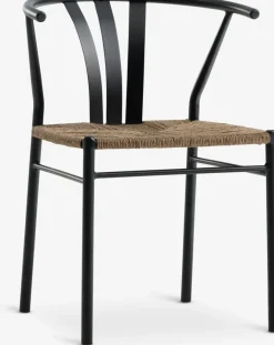VAMDRUP + TAGMARKVAMDRUP Ø120 table + 4 TAGMARK chaises noir-JYSK Hot