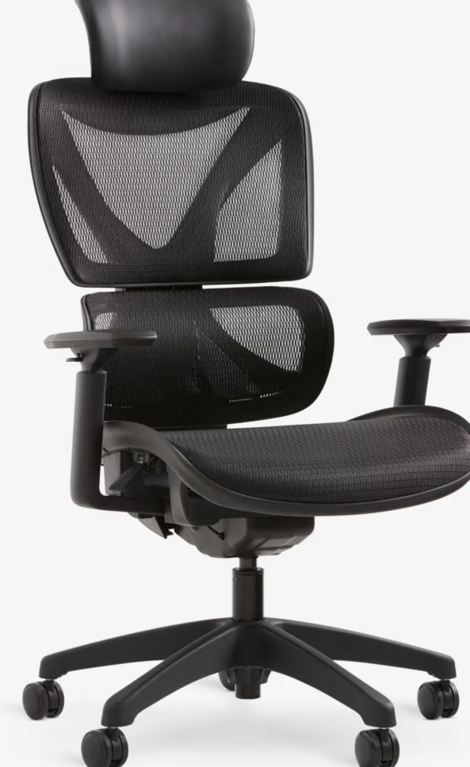 VARPELEVFauteuil de bureau VARPELEV maille noir/noir-JYSK Best