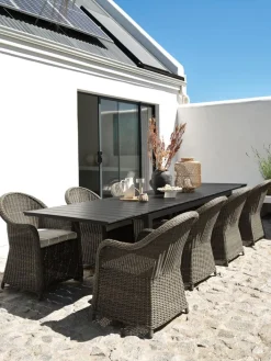 VATTRUP + GAMMELBYVATTRUP L206/321 table noir +4 GAMMELBY chaises gris-JUTLANDIA Discount