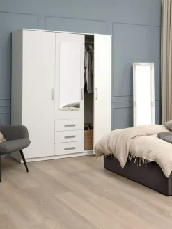 VELLERUPArmoire VELLERUP 151x200 combi blanc-JYSK New